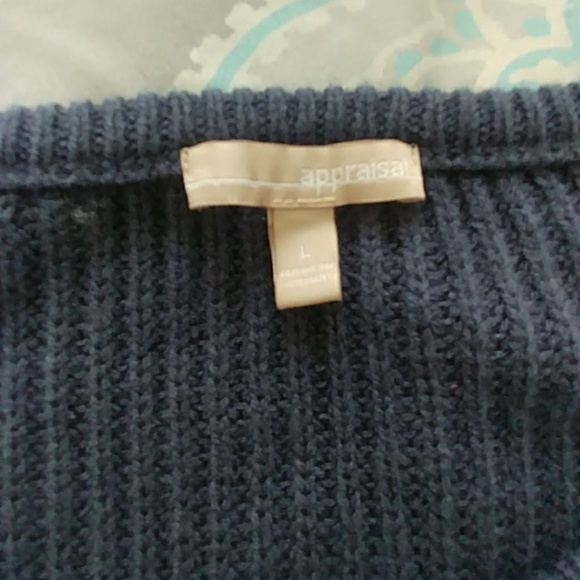 ONLY 3 COLORS! ❗Appraisal navy blue knit sweater - Picture 5 of 5